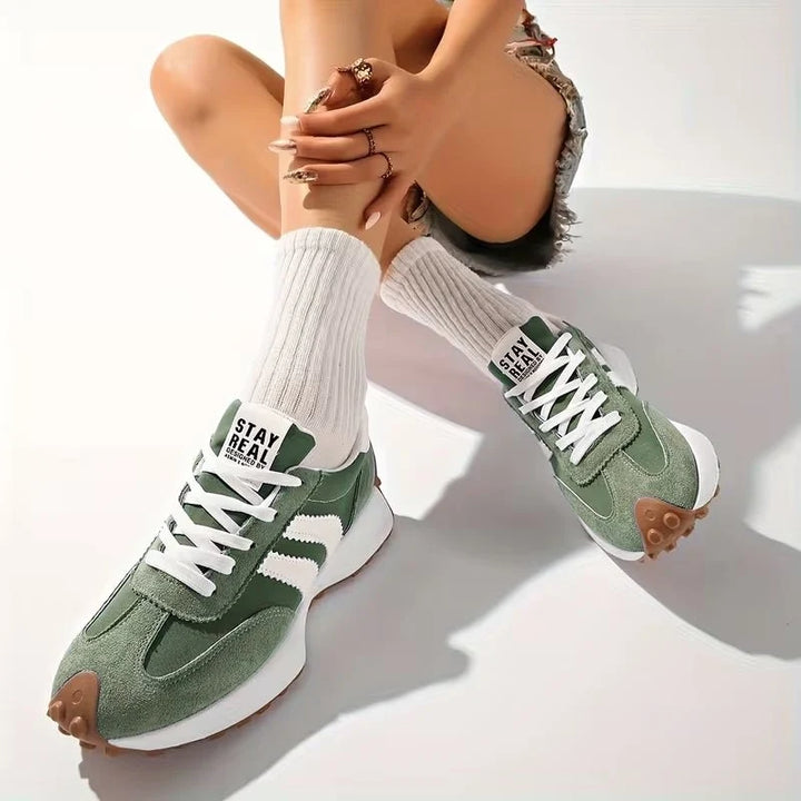 Beth | Women's Retro Gum Sole Running Trainers
