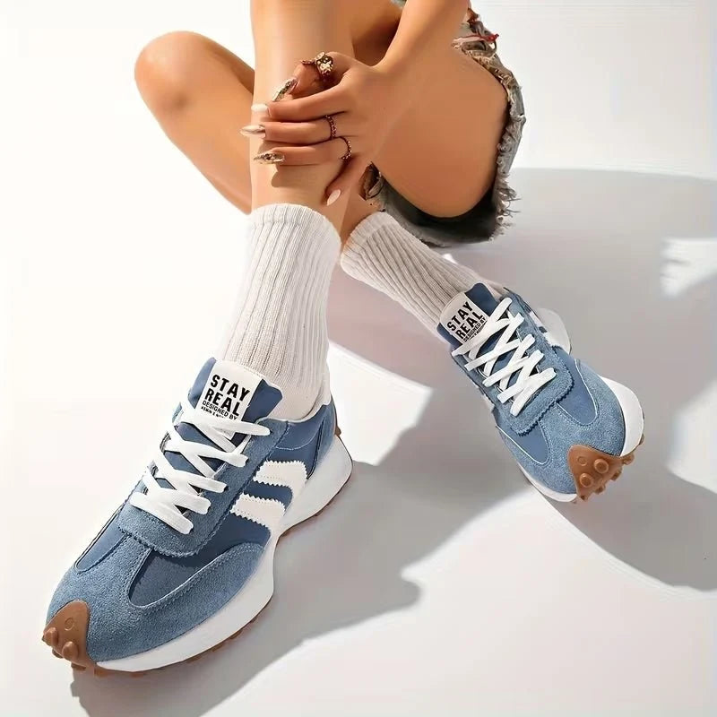 Beth | Women's Retro Gum Sole Running Trainers