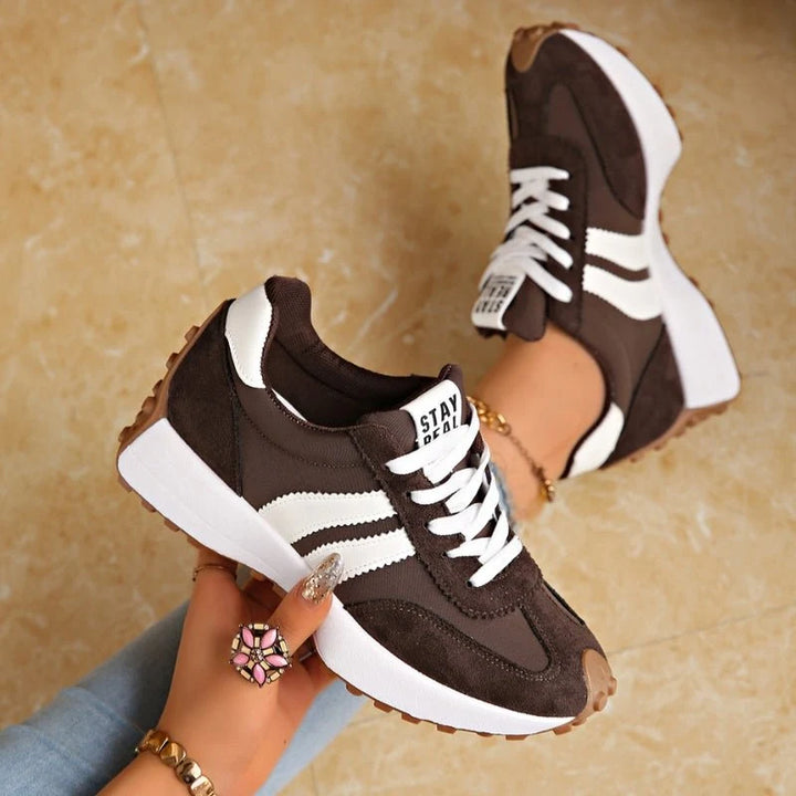 Beth | Women's Retro Gum Sole Running Trainers