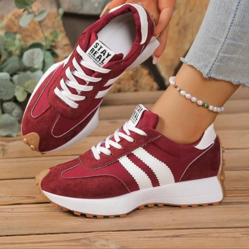 Beth | Women's Retro Gum Sole Running Trainers