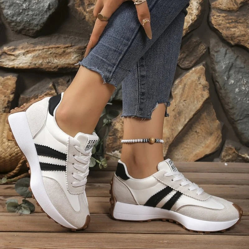 Beth | Women's Retro Gum Sole Running Trainers