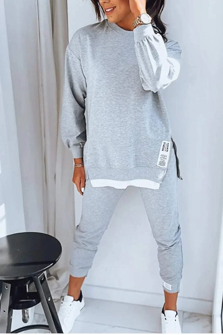 Bethany | Women's Two Piece Side Split Tracksuit Set