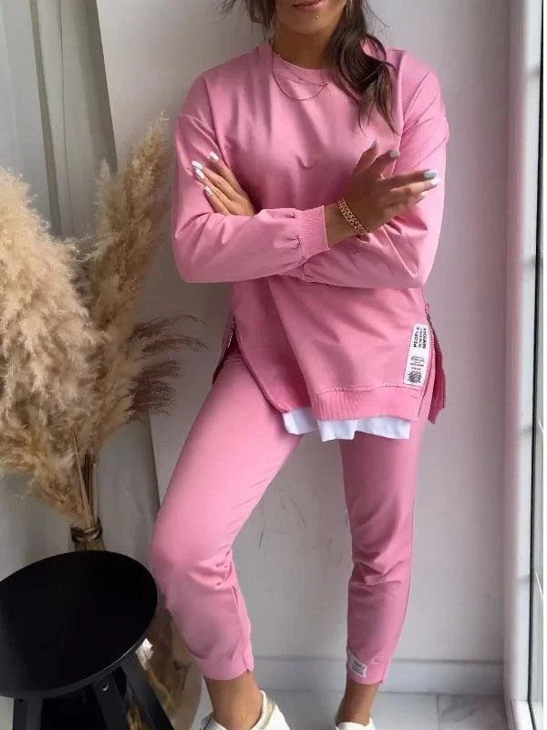 Bethany | Women's Two Piece Side Split Tracksuit Set