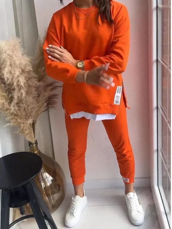 Bethany | Women's Two Piece Side Split Tracksuit Set