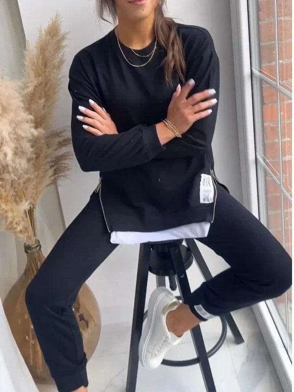 Bethany | Women's Two Piece Side Split Tracksuit Set