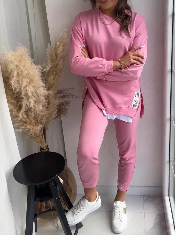Bethany | Women's Two Piece Side Split Tracksuit Set