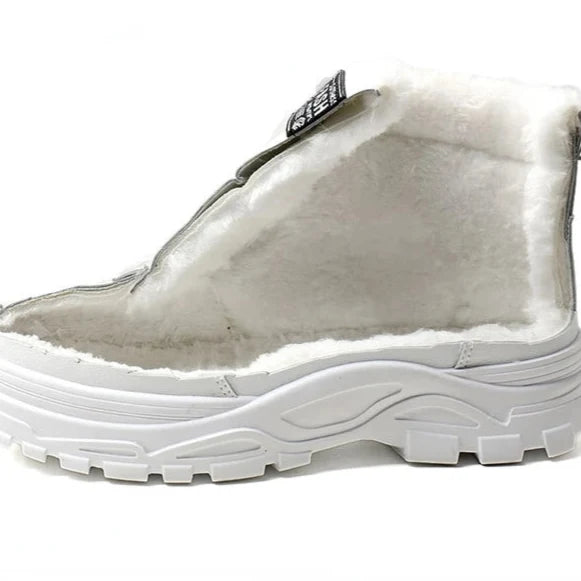Carys | Women's Faux Fur Lined Lace Up Trainer Boots