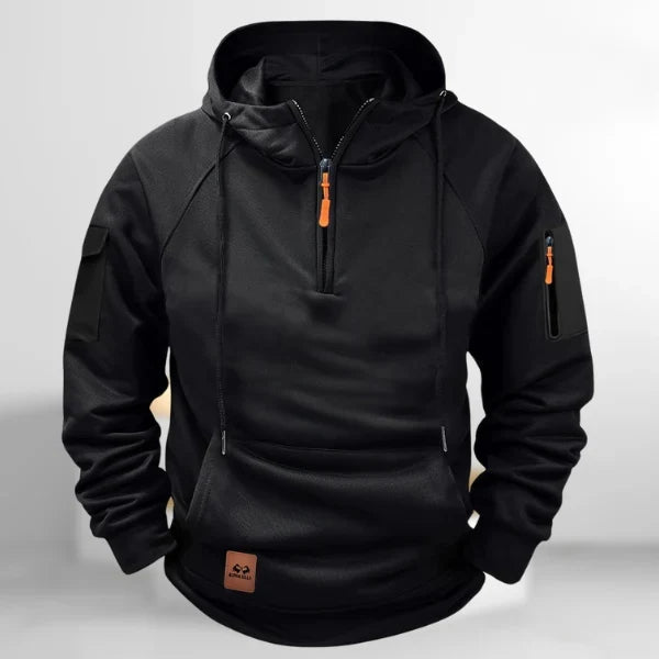 Charlene | Men's Half Zip Hoodie with Utility Pockets