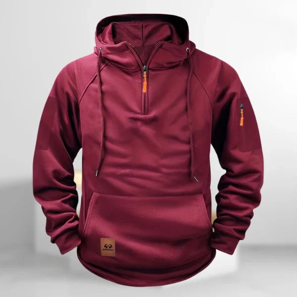 Charlene | Men's Half Zip Hoodie with Utility Pockets