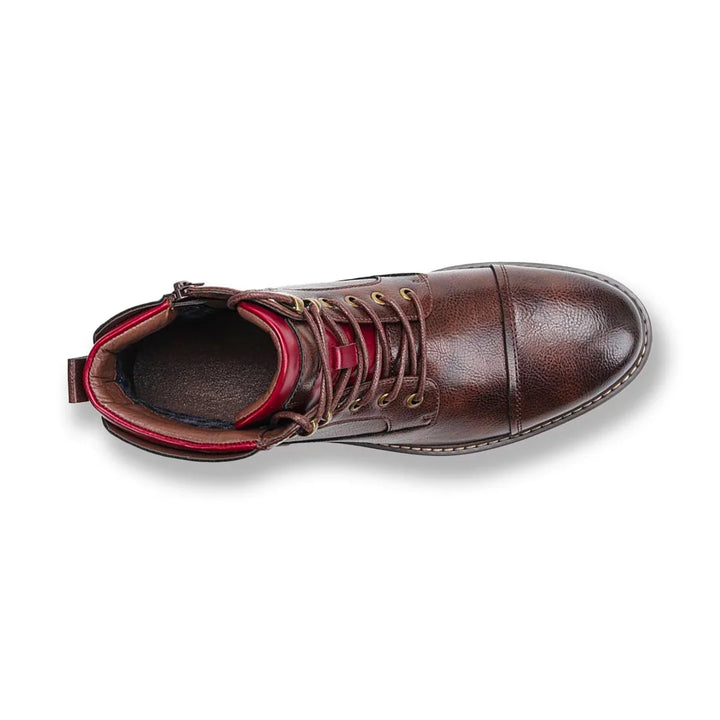 Charlie | Men's Cap Toe Side Zip Ankle Boots