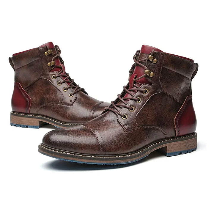 Charlie | Men's Cap Toe Side Zip Ankle Boots