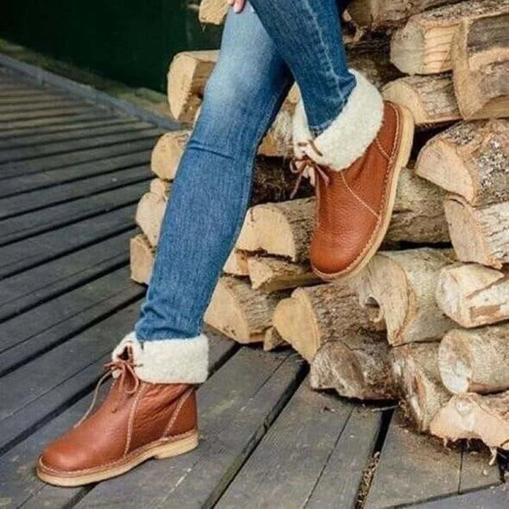 Daisy | Women's Faux Shearling Lined Mid Calf Boots