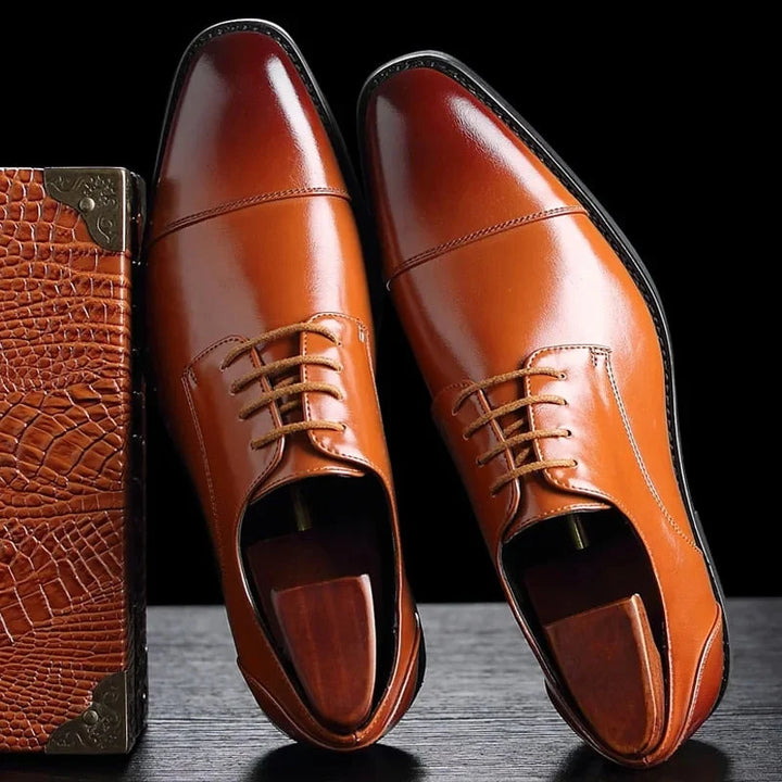 Damon | Men's Lace Up Cap Toe Oxford Dress Shoes