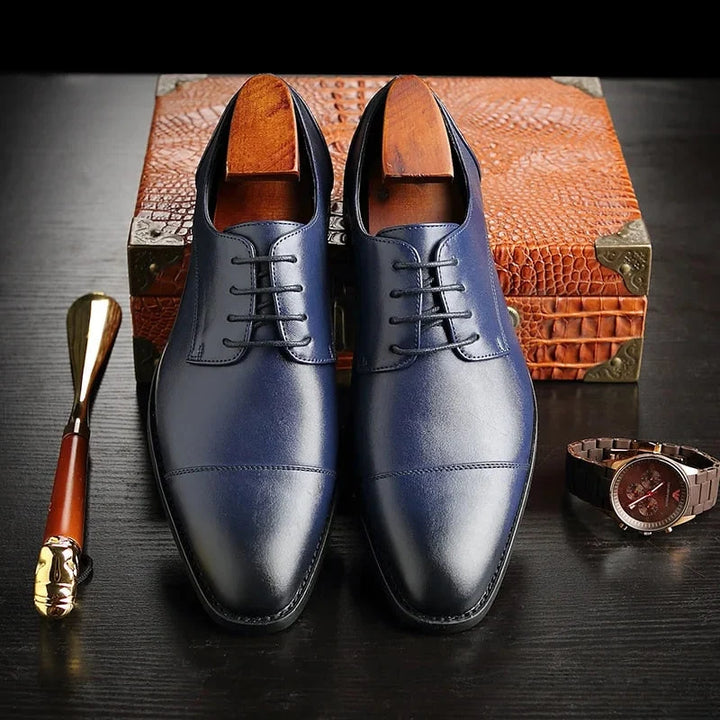 Damon | Men's Lace Up Cap Toe Oxford Dress Shoes