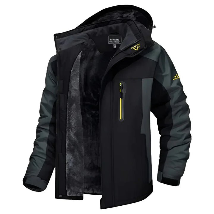 Dylan | Men's Fleece Lined Hooded Zip Pocket Jacket