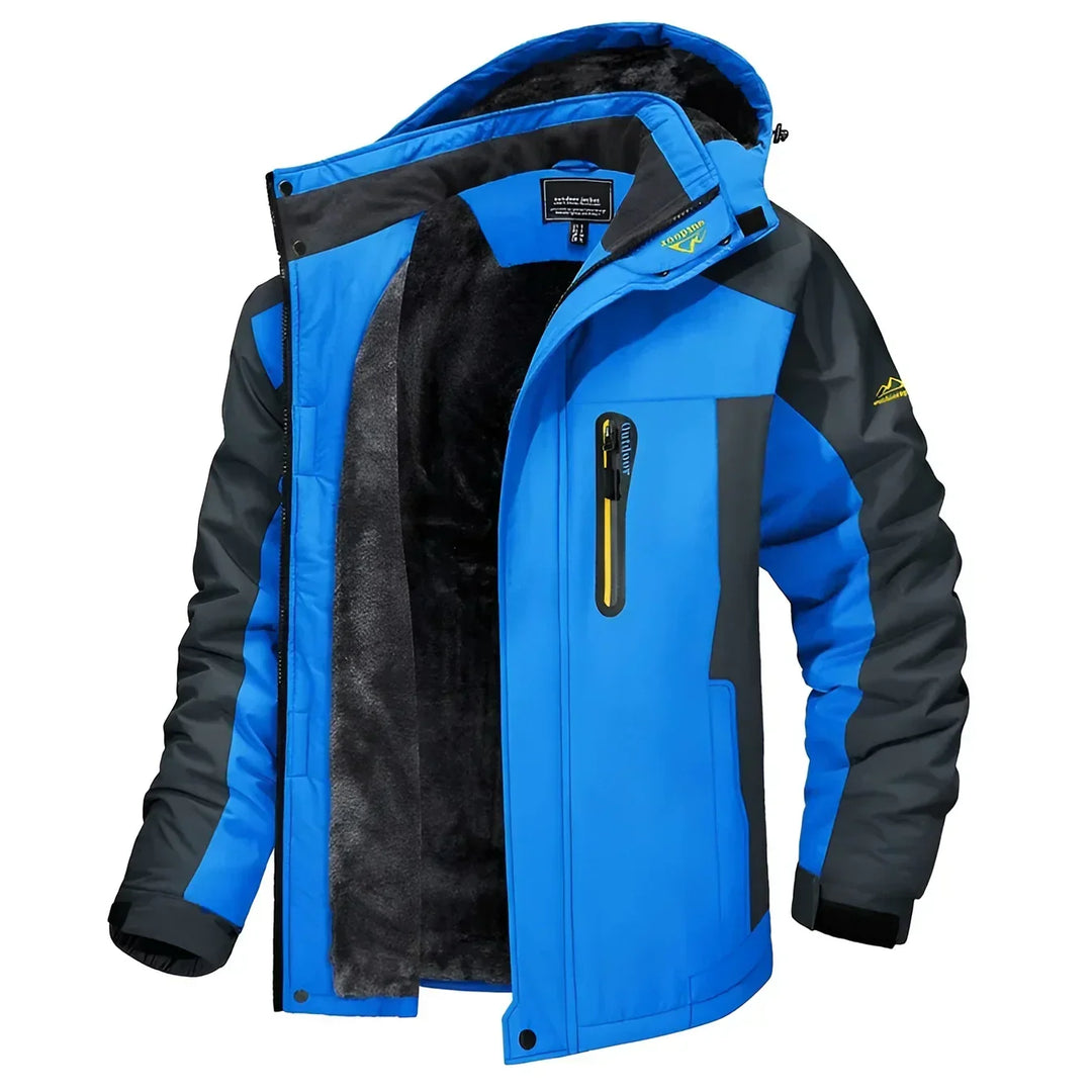 Dylan | Men's Fleece Lined Hooded Zip Pocket Jacket