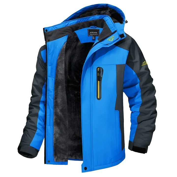 Dylan | Men's Fleece Lined Hooded Zip Pocket Jacket
