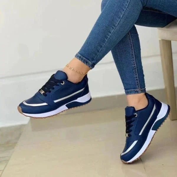 Ellie | Women's Lace Up Hidden Wedge Sneakers