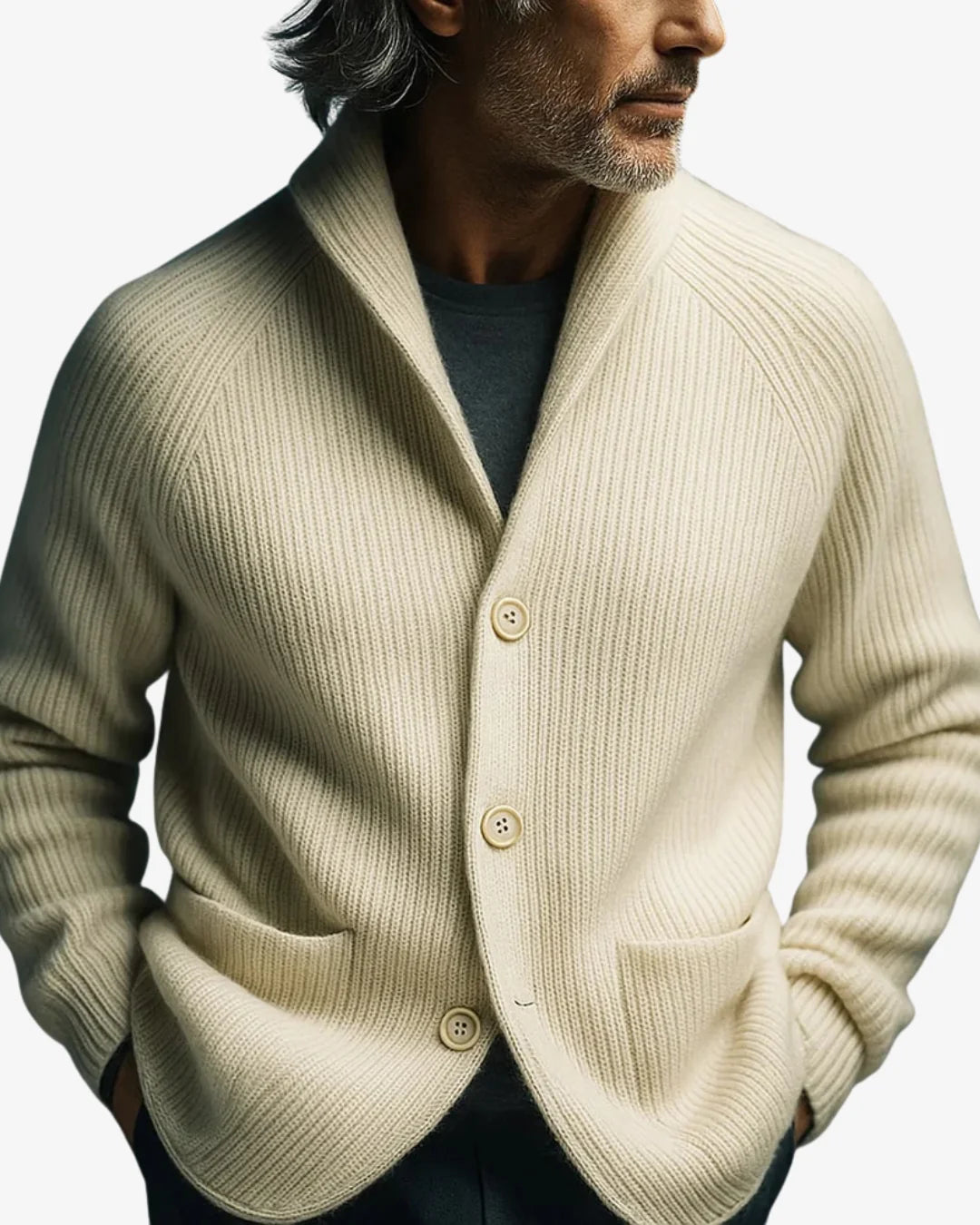 Emrys | Men's Shawl Collar Button Front Cardigan