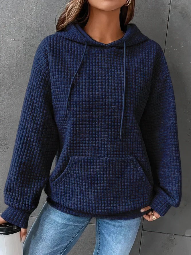 Erin | Women's Oversized Waffle Texture Hoodie