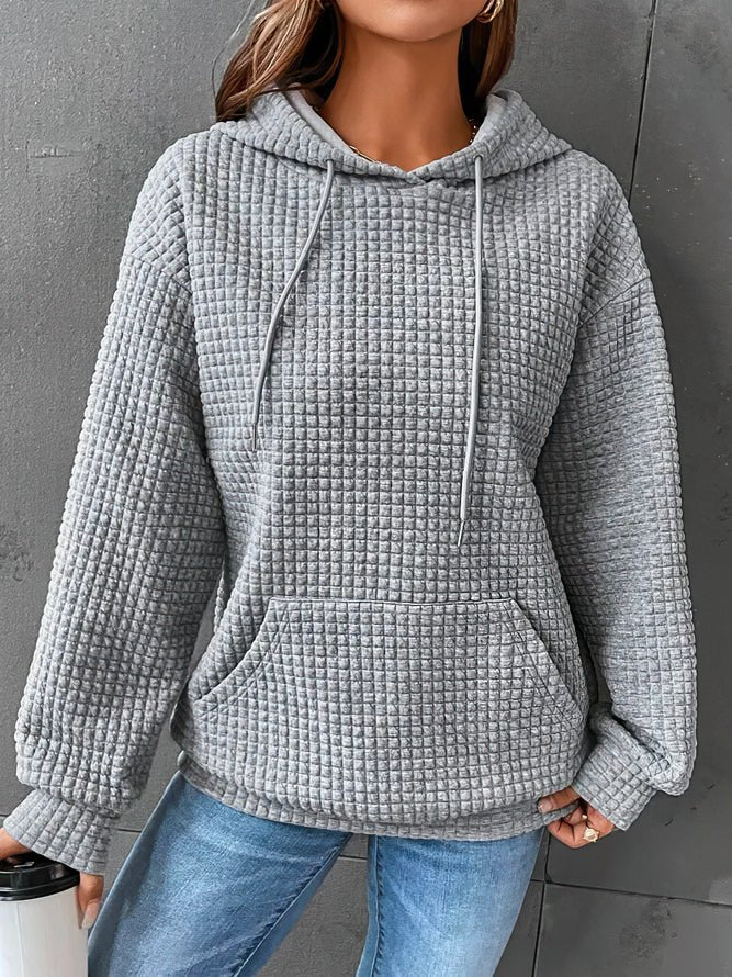 Erin | Women's Oversized Waffle Texture Hoodie
