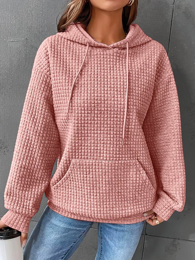 Erin | Women's Oversized Waffle Texture Hoodie