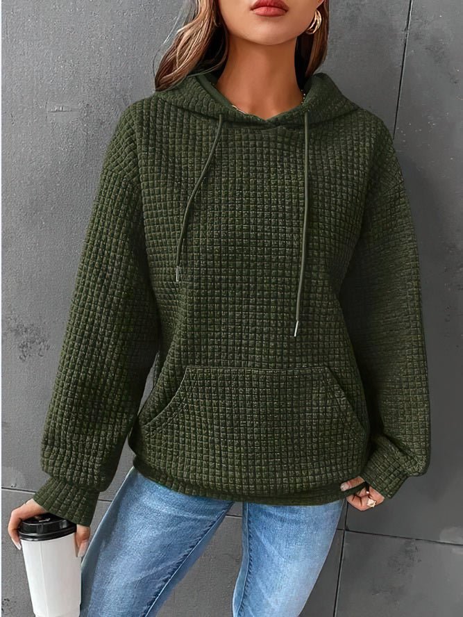 Erin | Women's Oversized Waffle Texture Hoodie