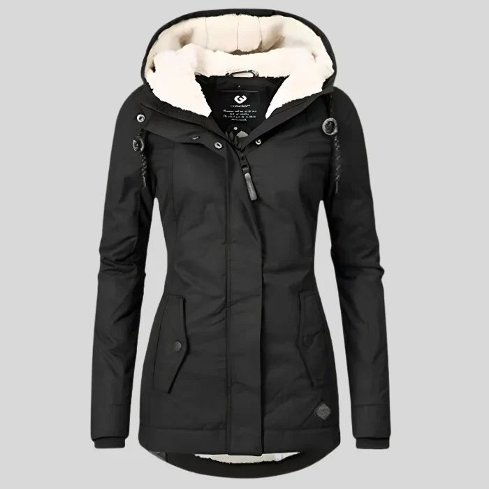 Erin | Women's Sherpa Lined Hooded Parka Coat