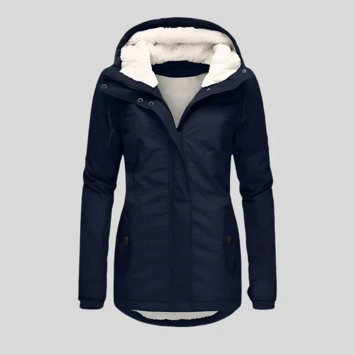 Erin | Women's Sherpa Lined Hooded Parka Coat
