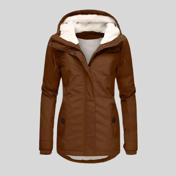 Erin | Women's Sherpa Lined Hooded Parka Coat