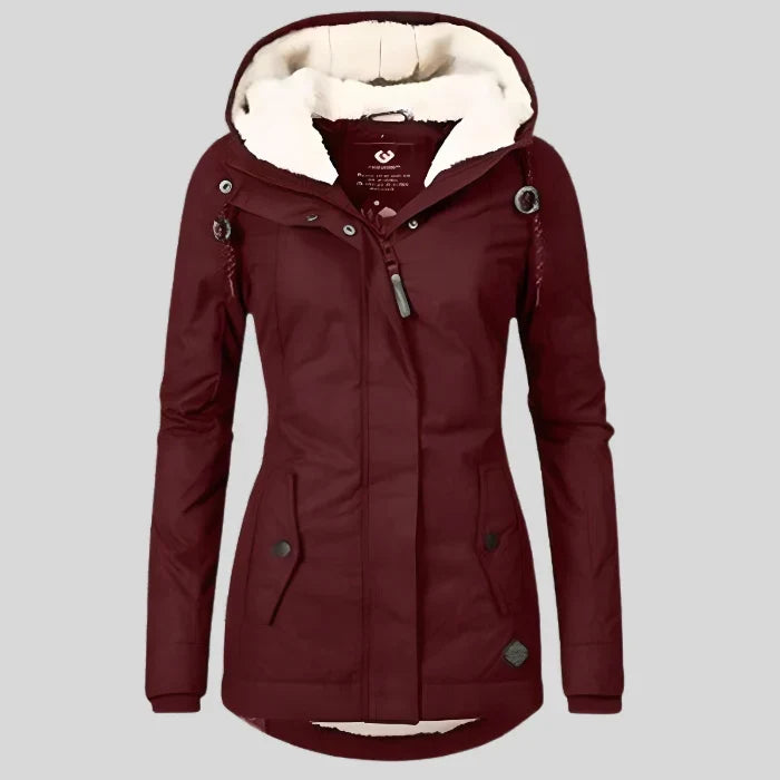Erin | Women's Sherpa Lined Hooded Parka Coat