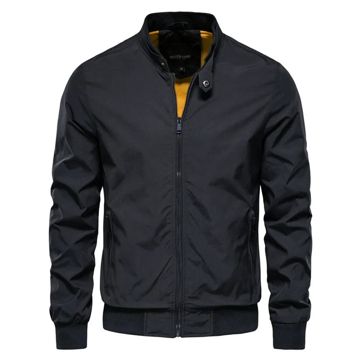 Ethan | Men's Contrast Lining Harrington Jacket