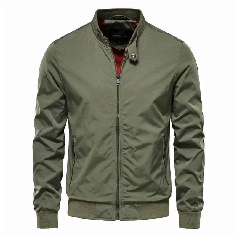Ethan | Men's Contrast Lining Harrington Jacket