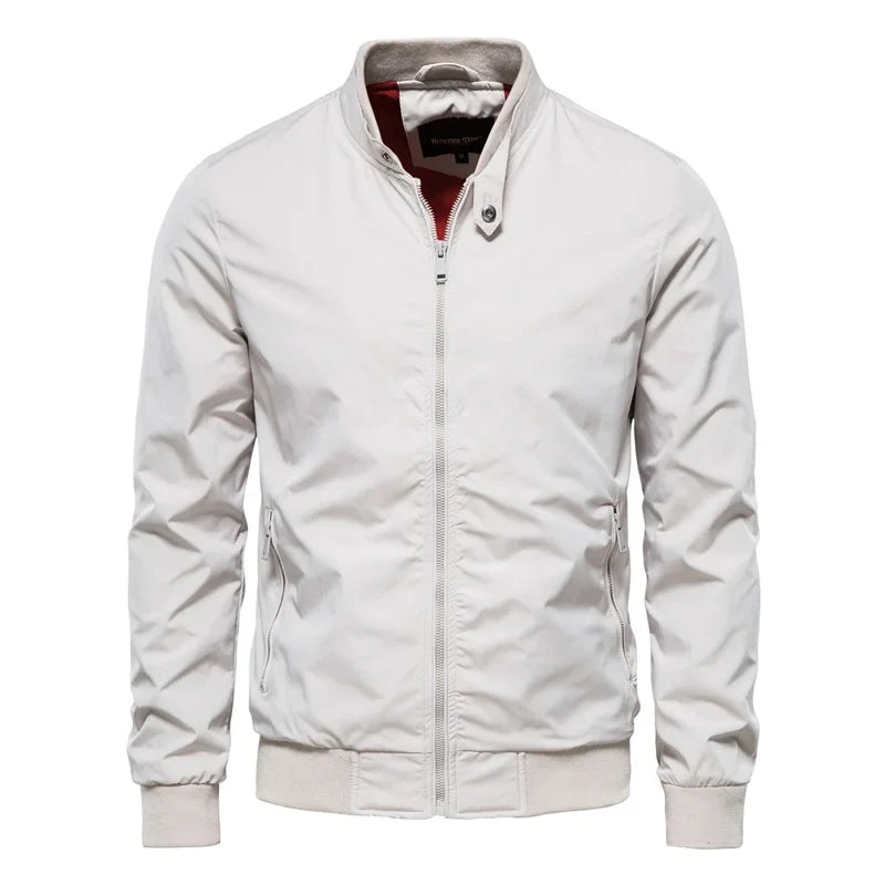 Ethan | Men's Contrast Lining Harrington Jacket