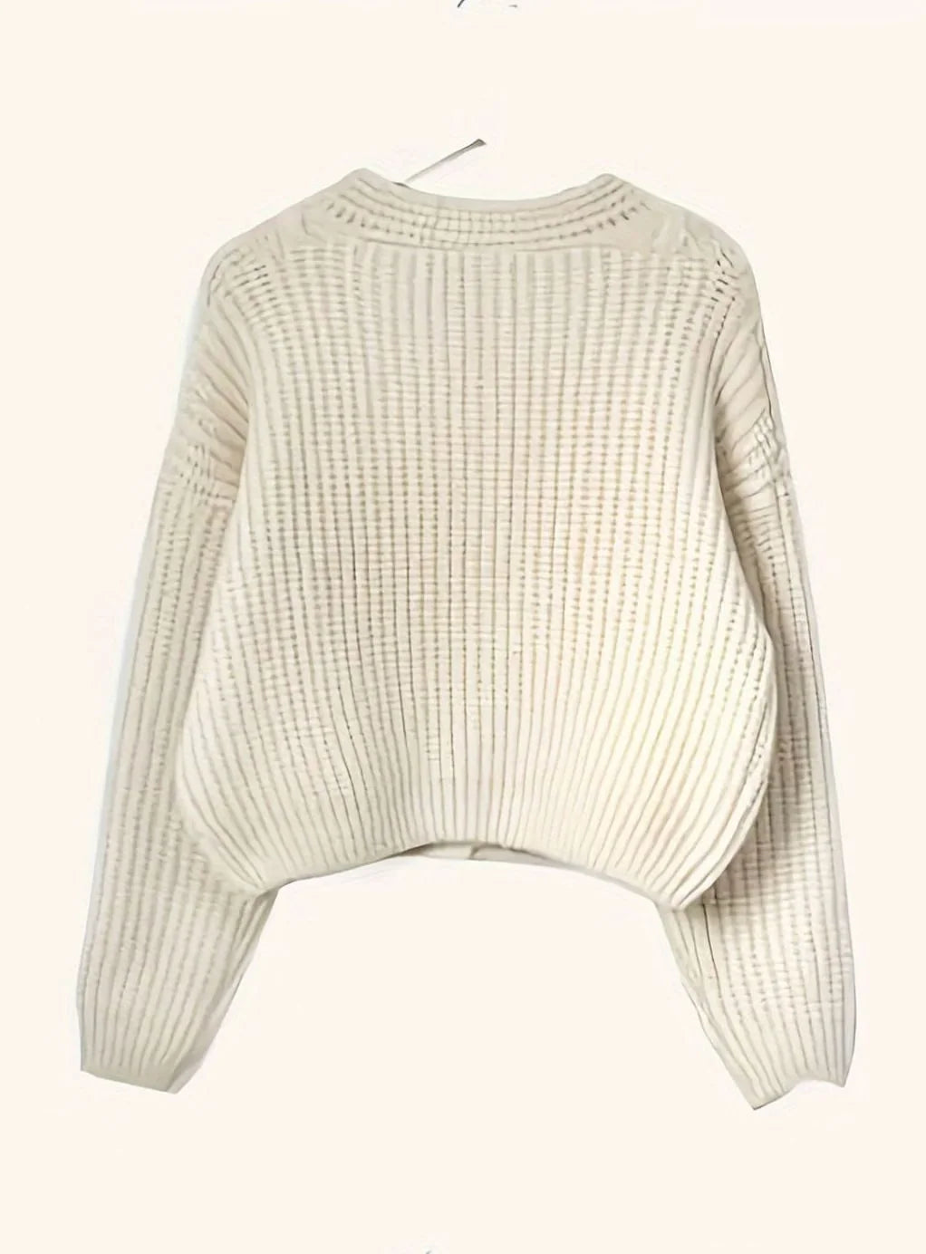 Fiona | Women's Chunky Knit V Neck Button Cardigan