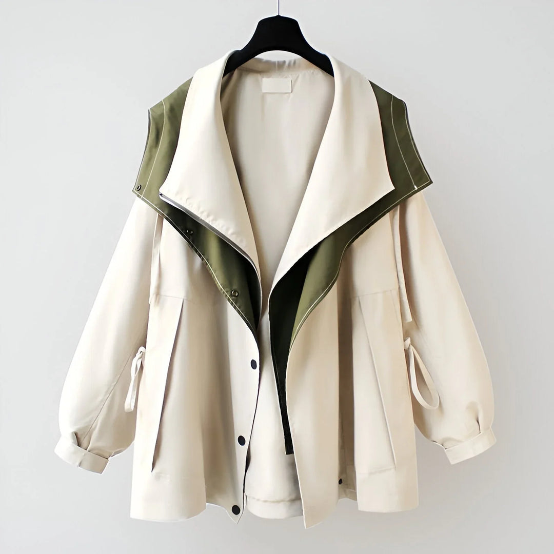 Freya | Women's Oversized Contrast Trim Jacket