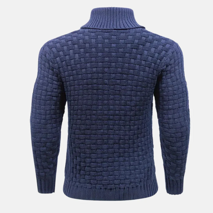 George | Men's Button Neck Collar Knitted Jumper
