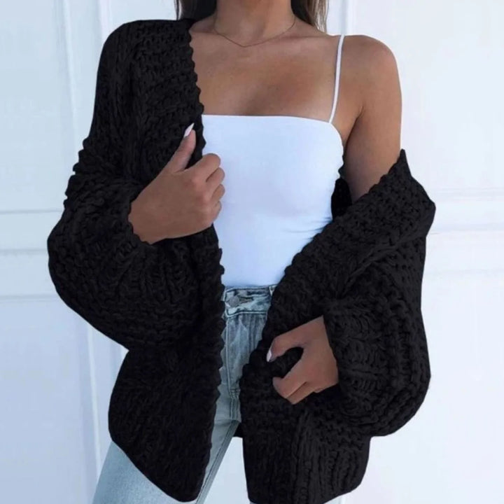 Harper | Women's Chunky Knit Balloon Sleeve Cardigan