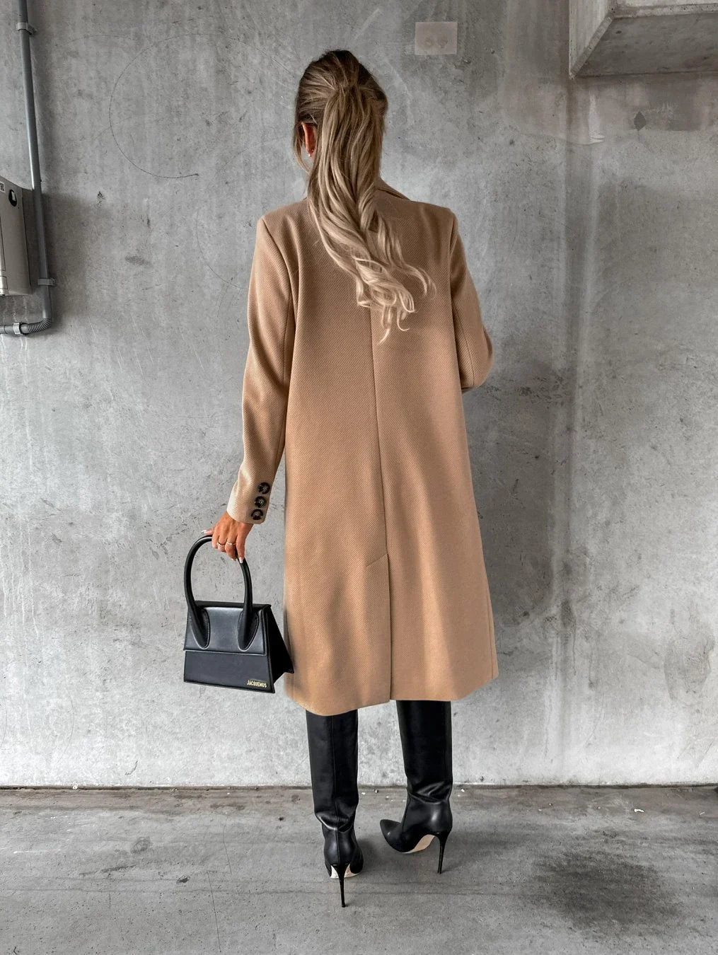 Harper | Women's Double Breasted Peak Lapel Coat
