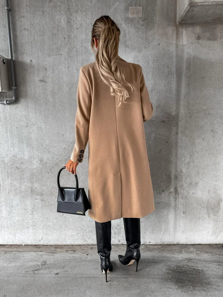 Harper | Women's Double Breasted Peak Lapel Coat