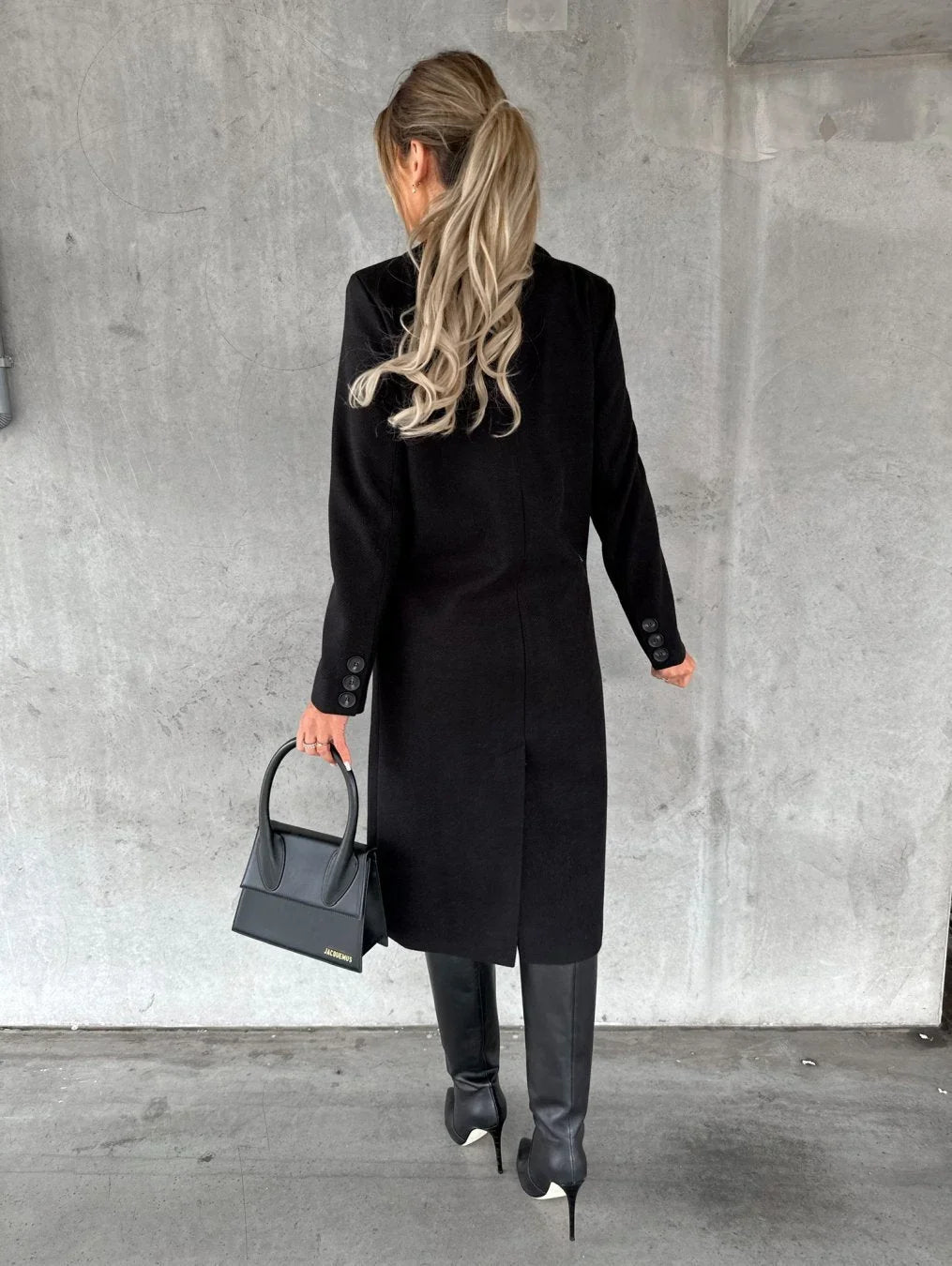 Harper | Women's Double Breasted Peak Lapel Coat