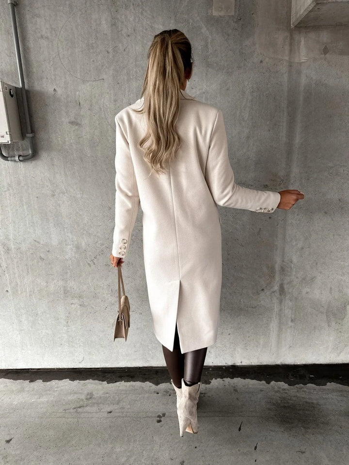 Harper | Women's Double Breasted Peak Lapel Coat