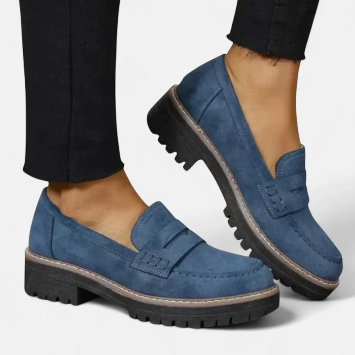 Hollie | Women's Chunky Lug Sole Penny Loafers