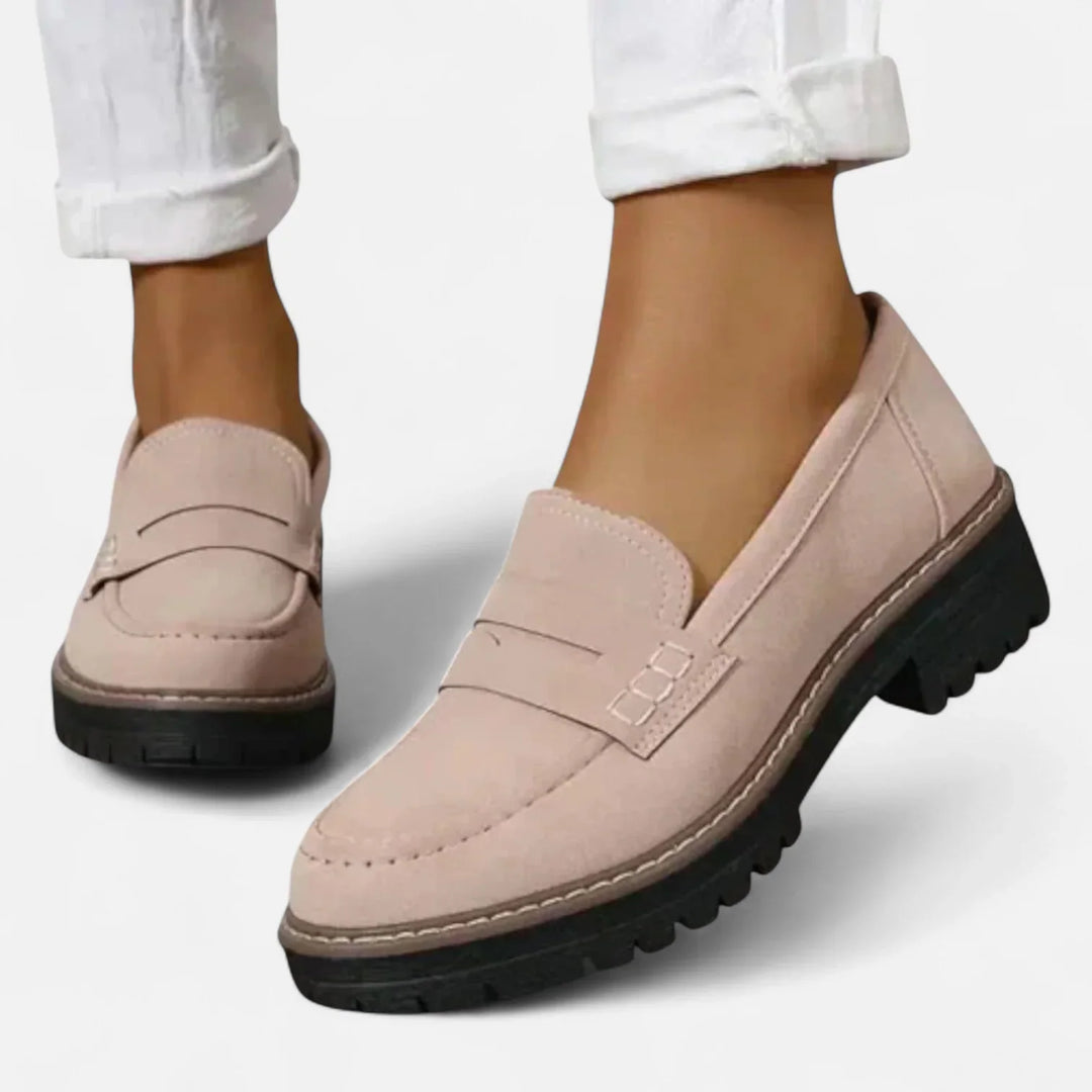 Hollie | Women's Chunky Lug Sole Penny Loafers