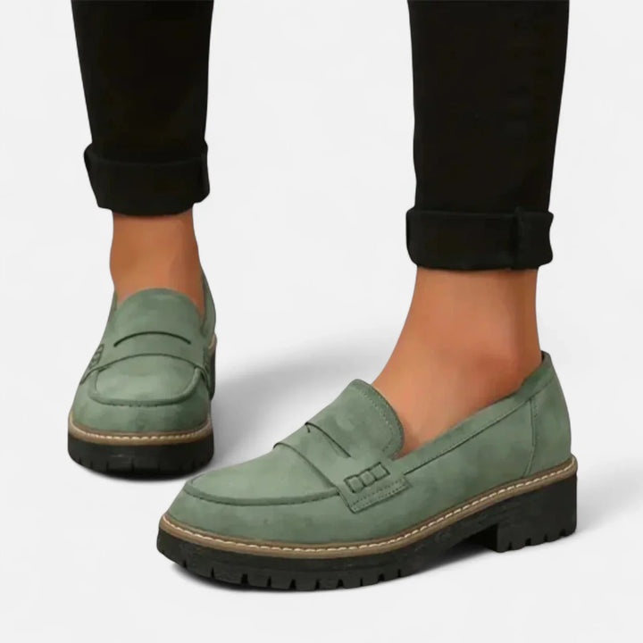 Hollie | Women's Chunky Lug Sole Penny Loafers