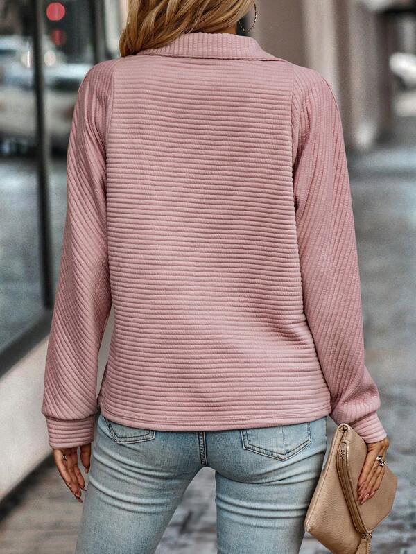 Holly | Women's Half Zipper Stand Collar Sweatshirt