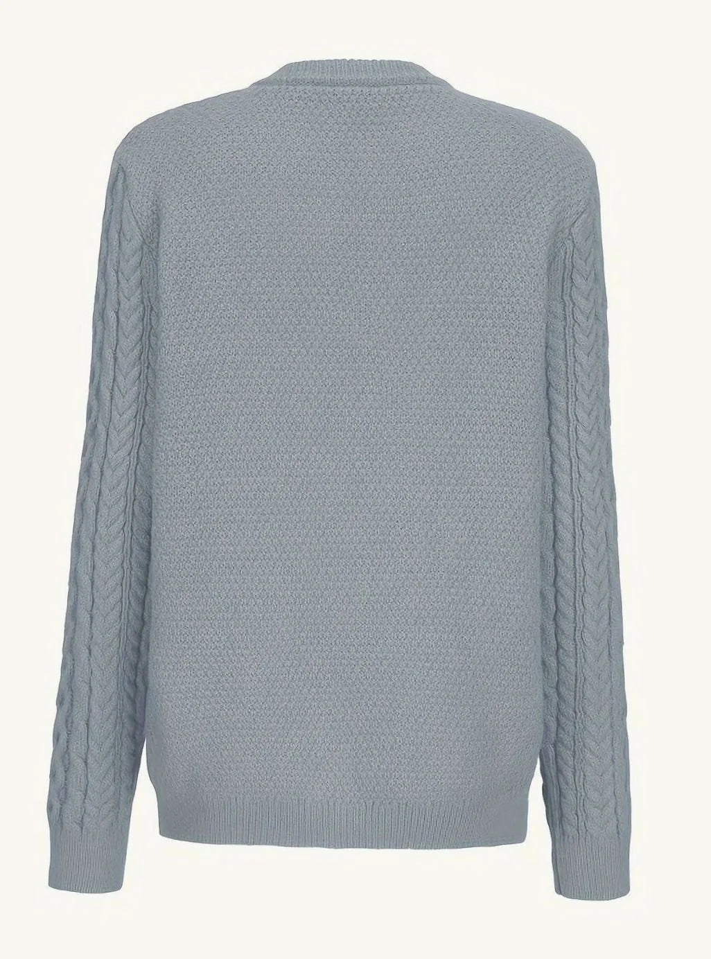 Isolde | Women's Aran Cable Knit Button Front Cardigan