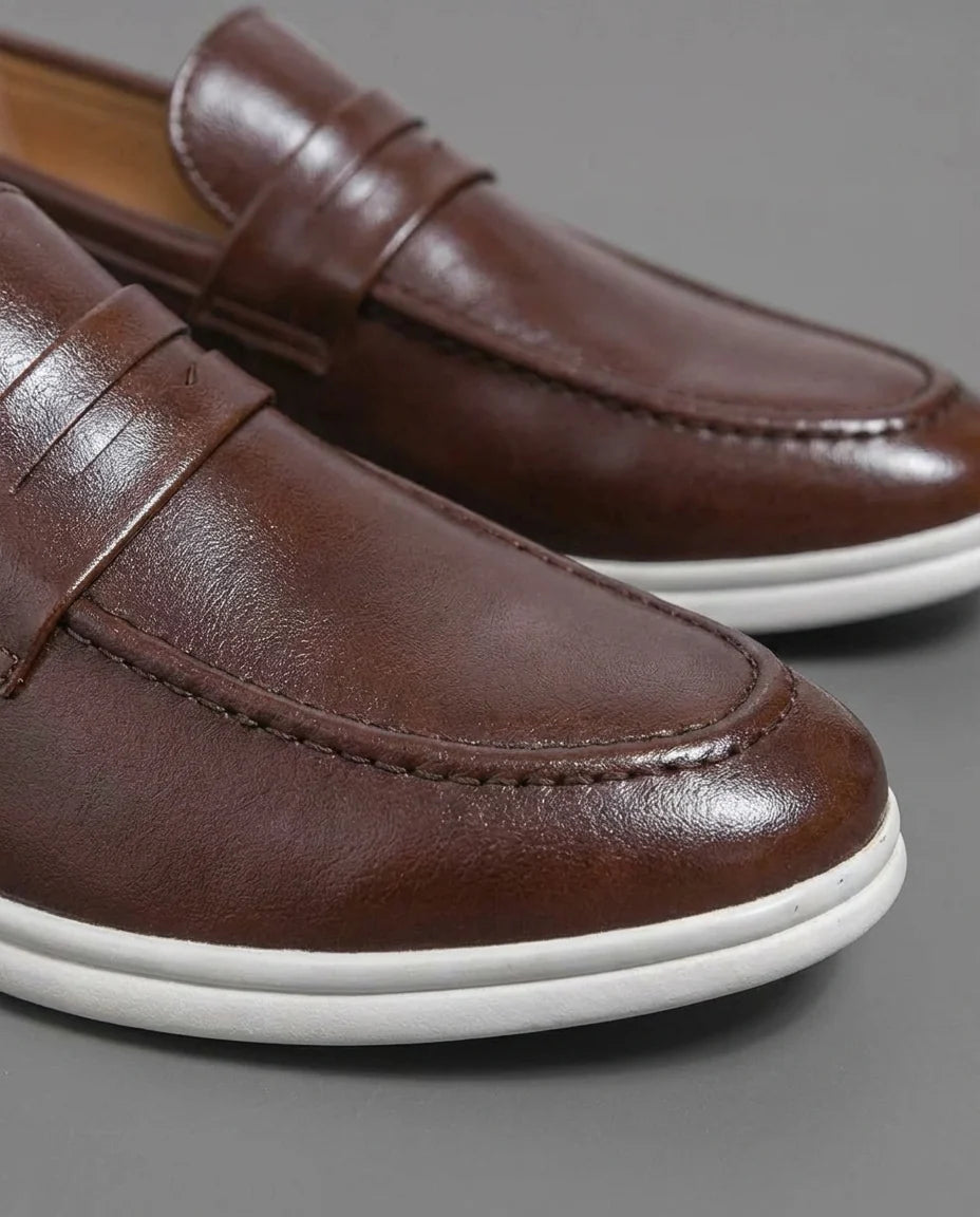 Jack | Men's Contrast Sole Penny Loafers