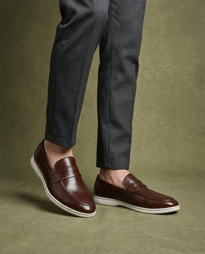 Jack | Men's Contrast Sole Penny Loafers