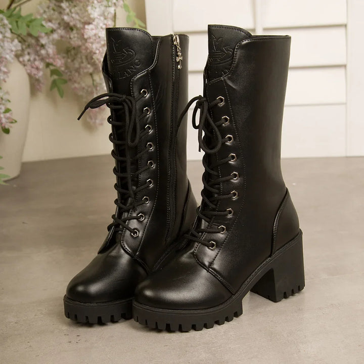 Jade | Women's Chunky Platform Boots with Up Front